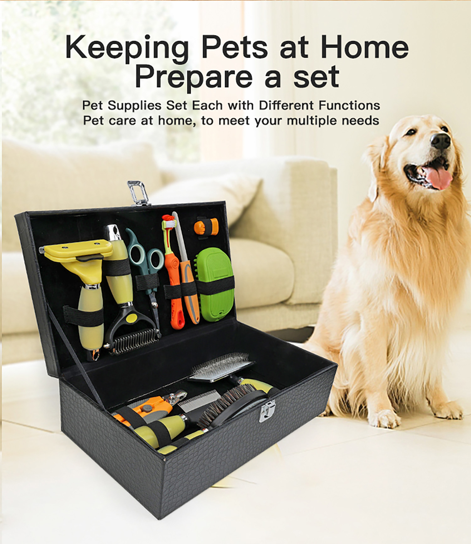 Portable Multifunction 11 in 1 Pet Cleaning Products Grooming Equipment Cat Dog Grooming Kit