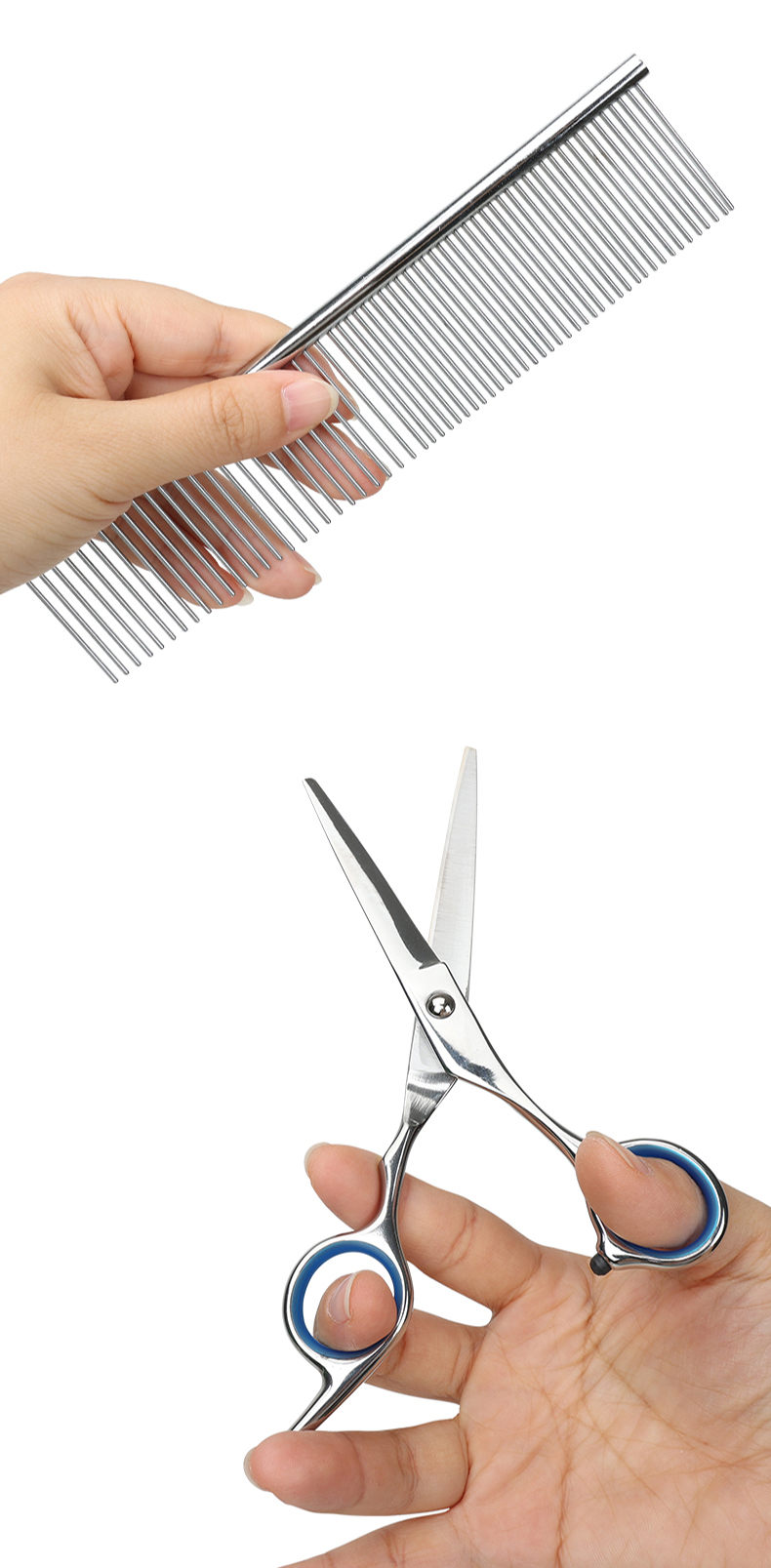 Manufacturers Grooming Kit Pets Dogs Brush Set Pet Grooming Scissor Set Hair Removal Comb Dog Clipper Set