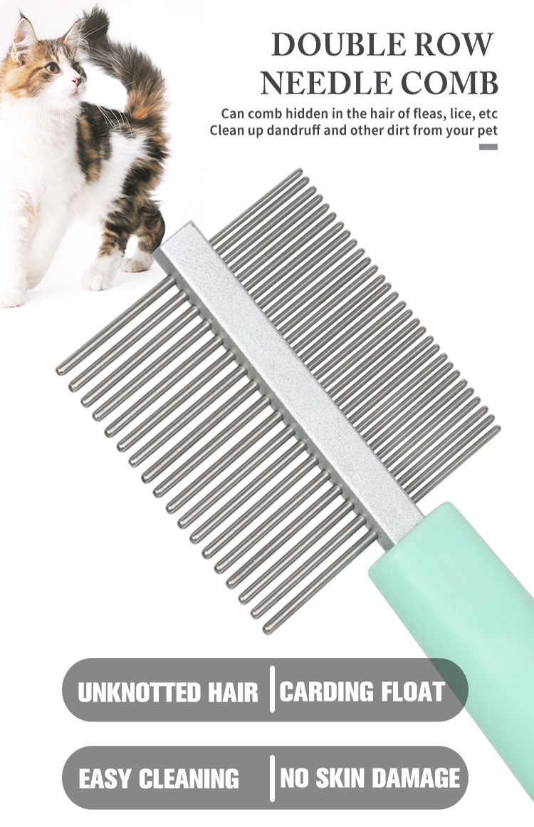 double row needle comb