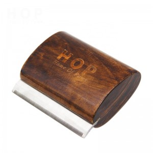 Wooden Pet Deshedding Tool Horse Sweat Scraper Curry Comb Grooming Brush