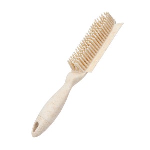 Custom Logo Biodegradable Wheat Straw Cat Hair Cleaning Brush Dog Pet Hair Remover Brush