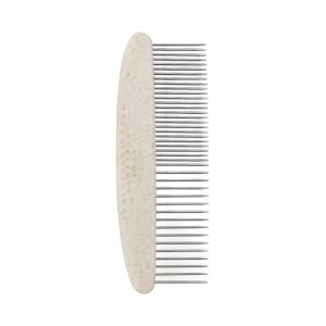 Custom Logo Biodegradable Wheat Straw Cat Cleaning Shower Brush Dog Pet Bathing Brush