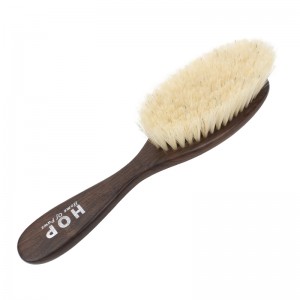 Custom Logo Ebony Wooden Pet Cleaning Brush Cat Dog Massage Horse Hair Remover Brush