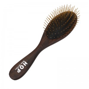 Manufacturer Customized Pet Wooden Massage Brush Dog Hair Removal Brush With Long Pins