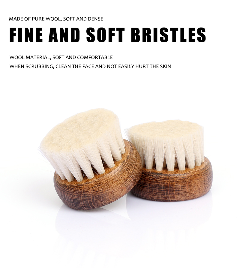  MIni Wooden Soft Bristle Pet Massage Brush 