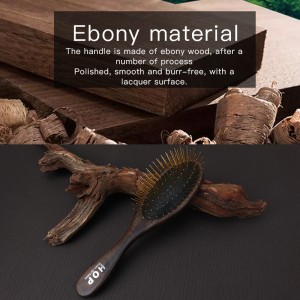 Manufacturer Customized Pet Wooden Massage Brush Dog Hair Removal Brush With Long Pins