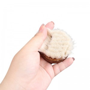 Factory Wholesale Custom Logo MIni Wooden Soft Bristle Pet Massage Brush Cat Dog Grooming Brush