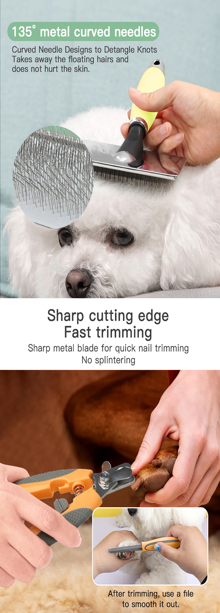 Portable Multifunction 11 in 1 Pet Cleaning Products Grooming Equipment Cat Dog Grooming Kit