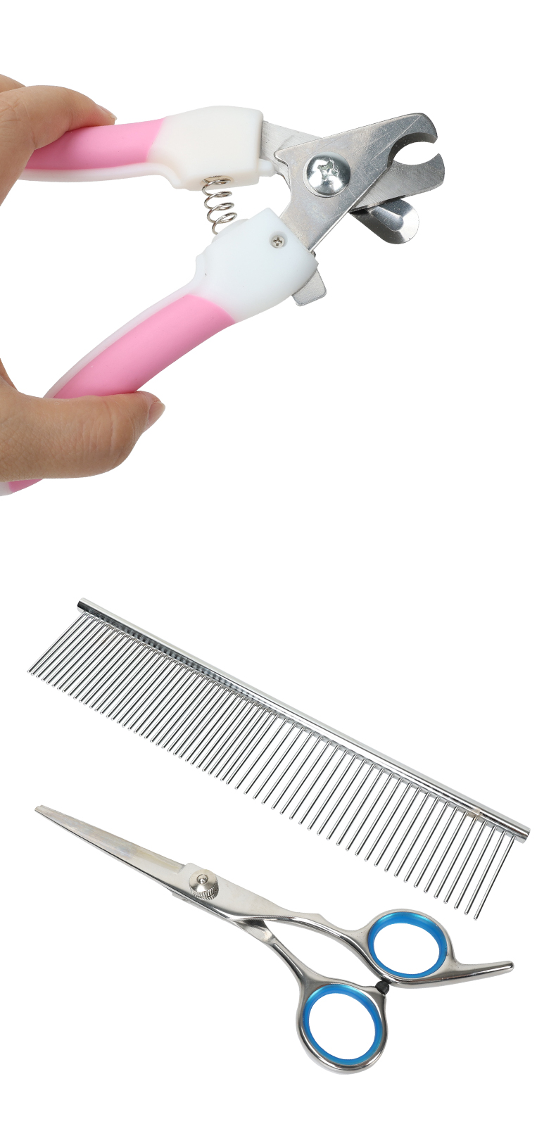 Manufacturers Grooming Kit Pets Dogs Brush Set Pet Grooming Scissor Set Hair Removal Comb Dog Clipper Set