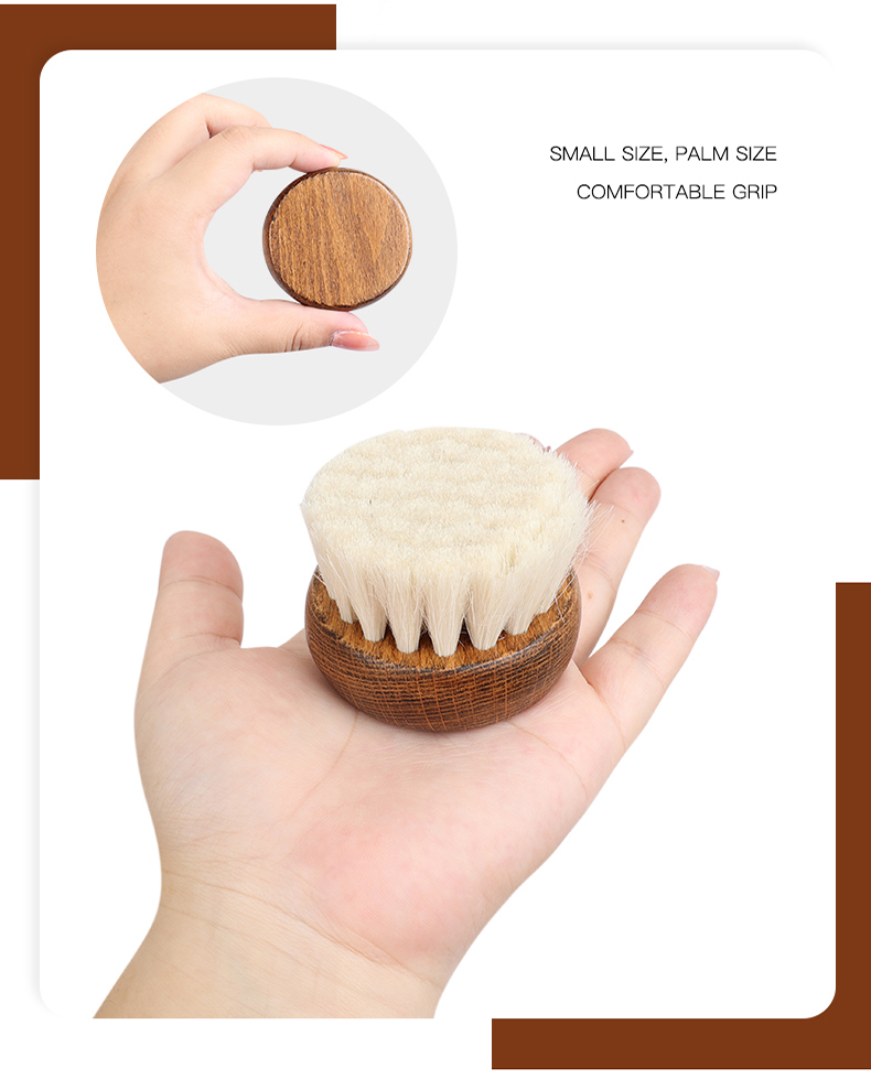  MIni Wooden Soft Bristle Pet Massage Brush 