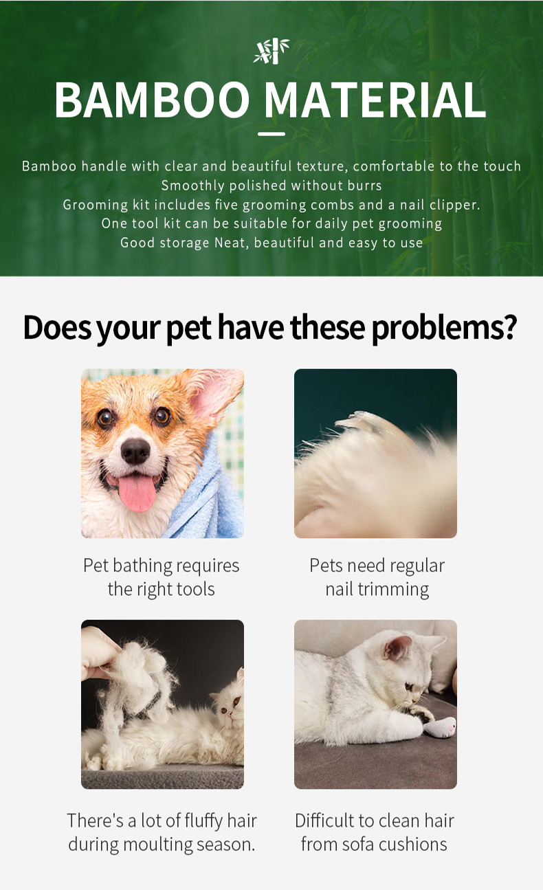  Pets Grooming Tools Set 