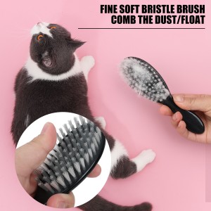 Pet Grooming Set Slicker Brush Nail Clipper Dog Cat Grooming Kit with Chew Toy