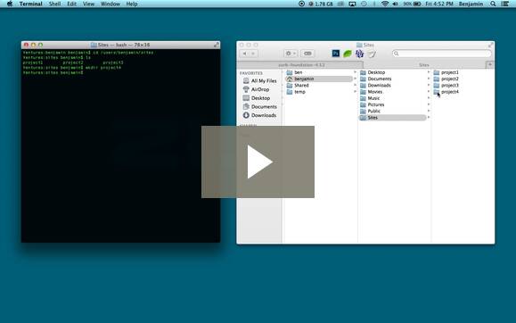 Terminal and the Finder