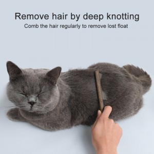 Five Style Wooden Handle Long Short Teeth Cat Needle Flea Comb Stainless Steel Dog Pet Grooming Hair Comb