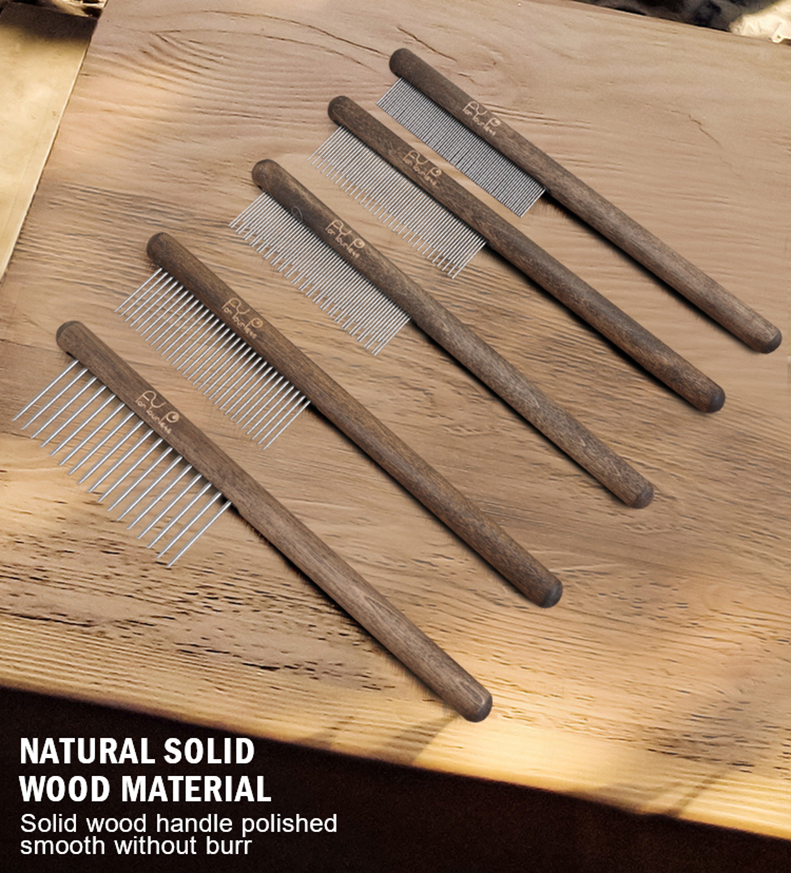 Five Style Wooden Handle Long Short Teeth