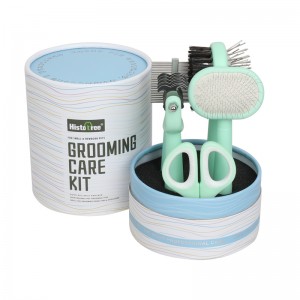 Factory Wholesale 5 in 1 Plastic Cat Hair Cleaning Tool Dog Pet Grooming Comb Brush Set Pet Grooming Products