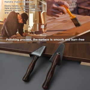 Pet Hair Grooming Triangle Head Face Ebony Wood Slicker Brush for Dog and Cat