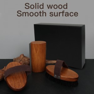 Wooden Dog Brush Set Grooming Pet Comb Pet Brush Kit Deshedding Hair Massage Bath Brush