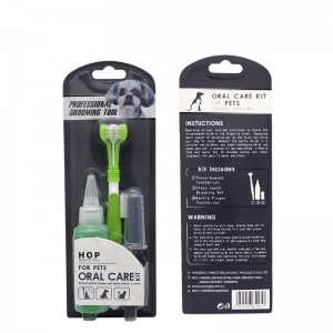 Confezione per la cura delle bolle all'ingrosso della fabbrica 3 in 1 Set di spazzolini da denti per cani e gatti 5.0 (1 recensione) 1 venduto