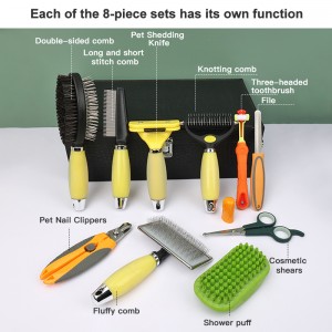 Portable Multifunction 11 in 1 Pet Cleaning Products Grooming Equipment Cat Dog Grooming Kit
