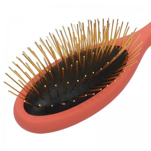 Pet Hair Grooming Brush Wooden Handle Stainless Steel Slicker Comb for Dogs and Cats