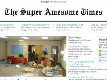 Newspaper layouts