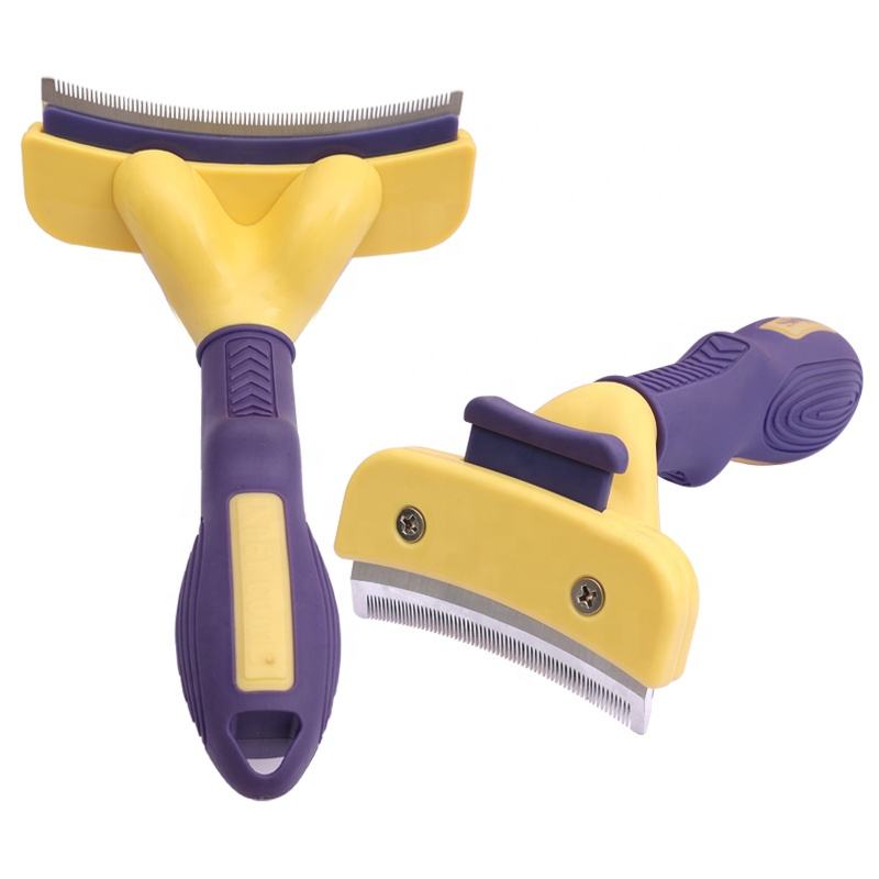 Pet Deshedding Brush For Dogs1