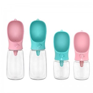 Travel Outdoor Portable Plastic Pet  Dog Drinking Water Bottle