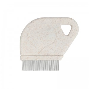 Pet Cat Anti Lice Degradable Straw Material Head Needle Hair Comb Flea Comb for Dog