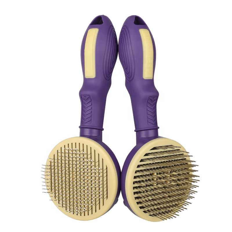 Pet Grooming Tool Self Cleaning Slicker Brush For Dog And Cat1