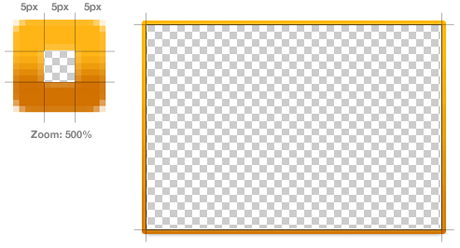 Border image mockup