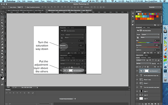 screenshot of my deskop, ready to go gray so I can check contrast.