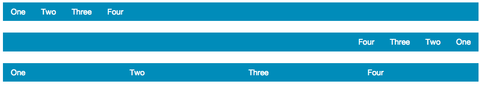 Examples of a new menu bar in Foundation